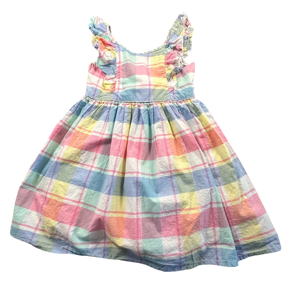 Tommy Bahama Plaid‎ Madras Plaid Girls Sundress Size 7